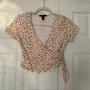 Forever 21 Fruit Cropped Tee